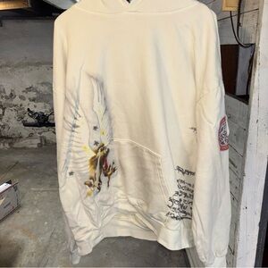 Men's White Graphic Sweater
